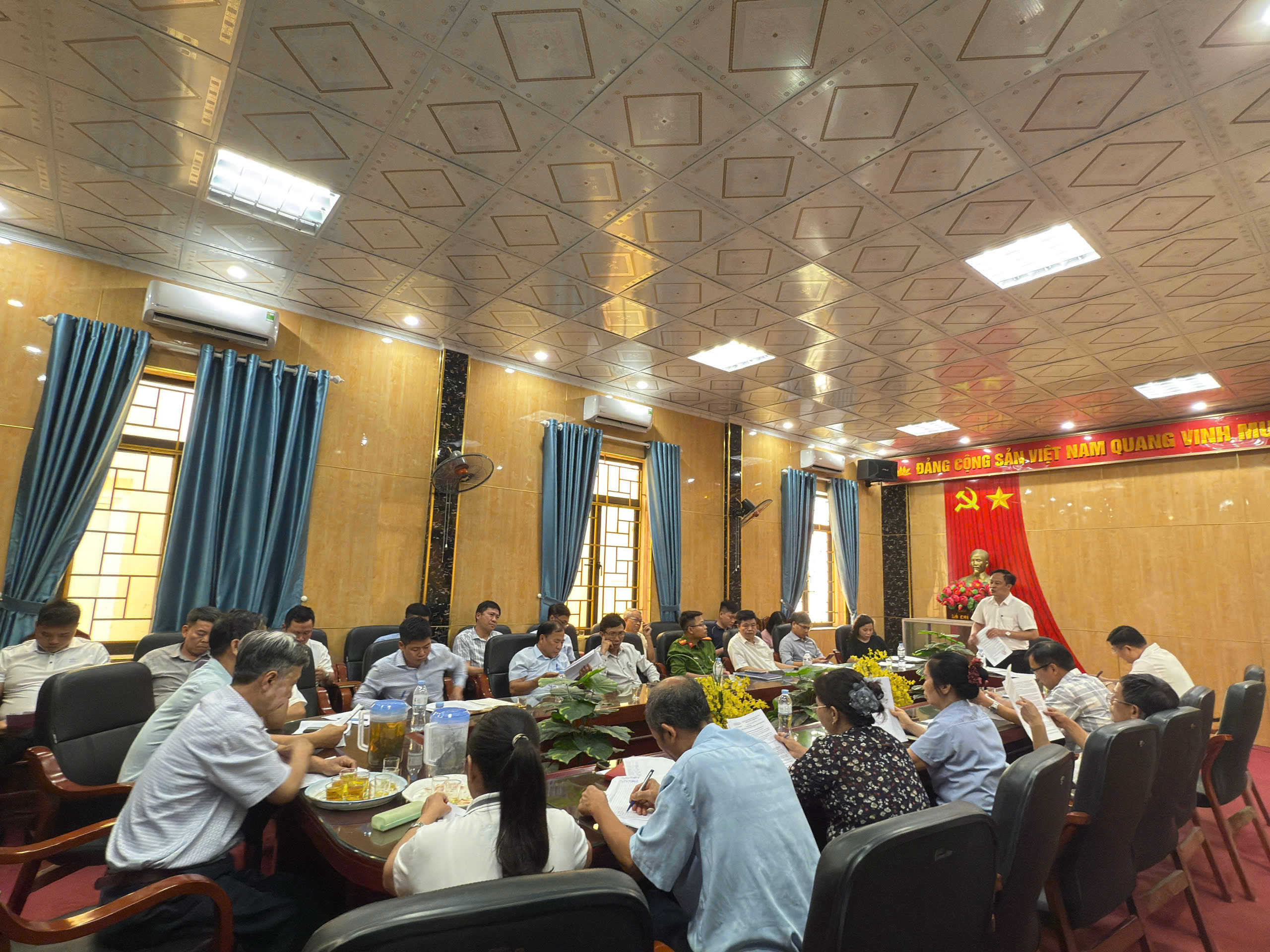 Xã Phương Trung: Tổ chức hội nghị triển khai kế hoạch lấy ý kiến nhân dân về phương án sắp xếp đơn vị hành chính cấp xã trên địa bàn huyện Thanh Oai